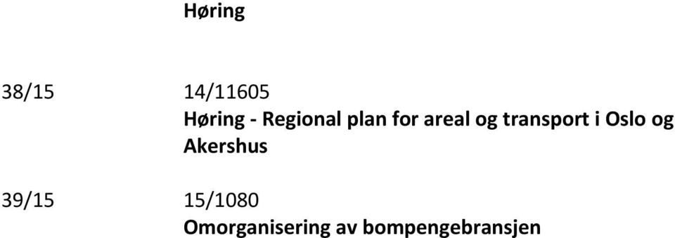 transport i Oslo og Akershus