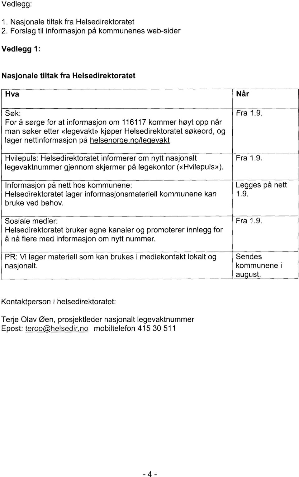 no/le evakt Hvilepuls: Helsedirektoratet informerer om nytt nasjonalt Fra 1.9. legevaktnummer gjennom skjermer på legekontor («Hvilepuls»).