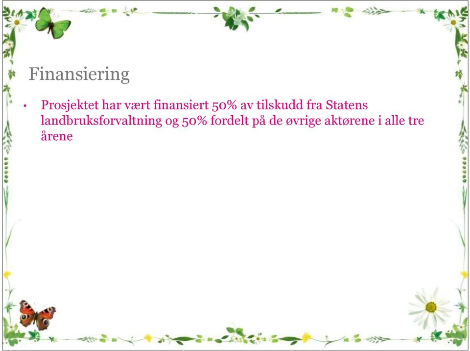 Statens landbruksforvaltning og 50%