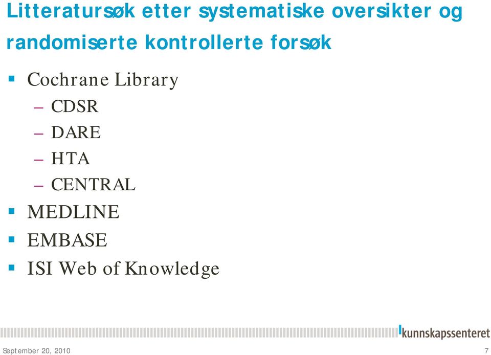 Cochrane Library CDSR DARE HTA CENTRAL