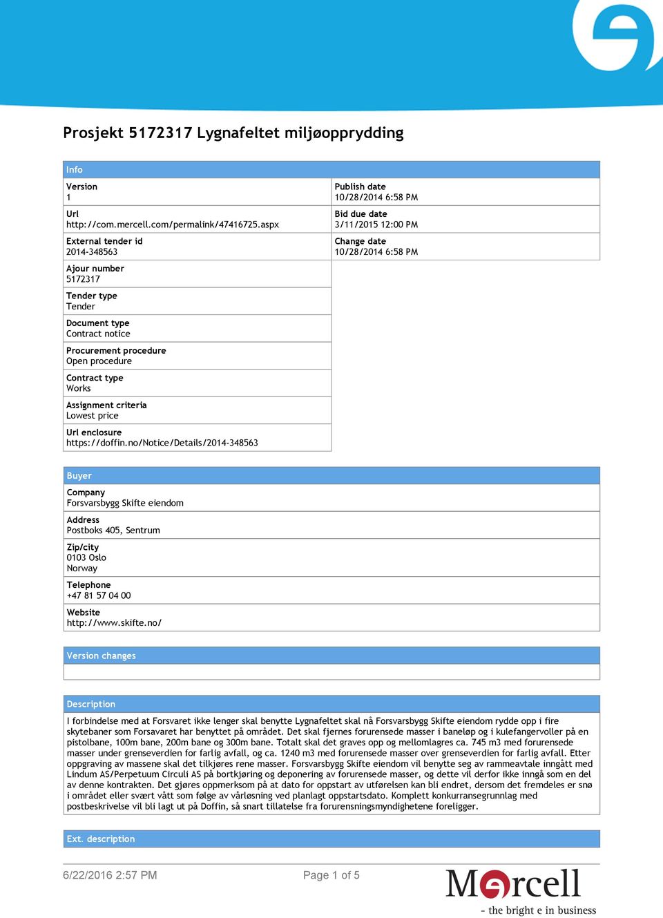 enclosure https://doffin.