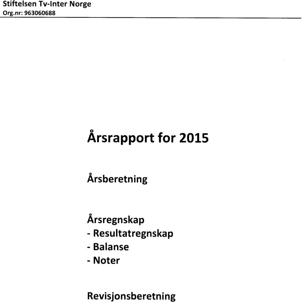 Arsoeretn I ng Årsregnskap -