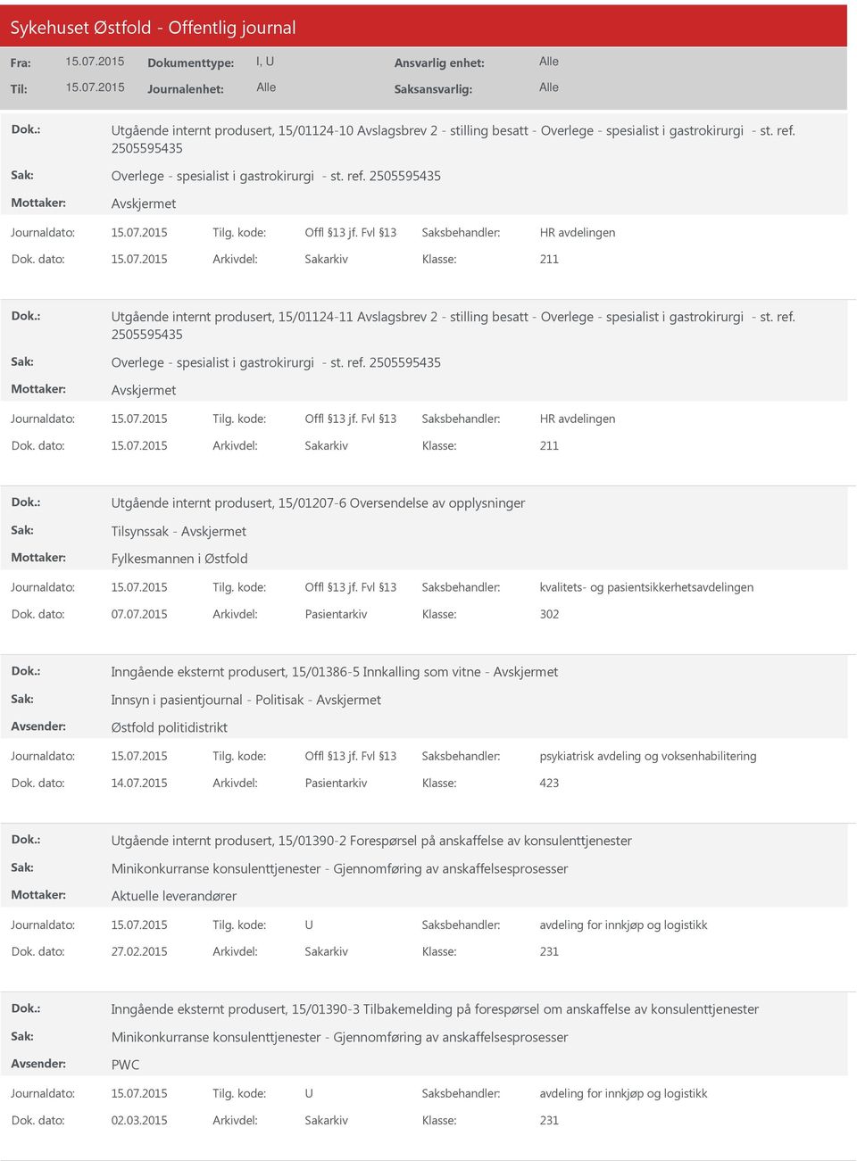 2505595435 Overlege - spesialist i gastrokirurgi - st. ref. 2505595435 Avskjermet Dok.