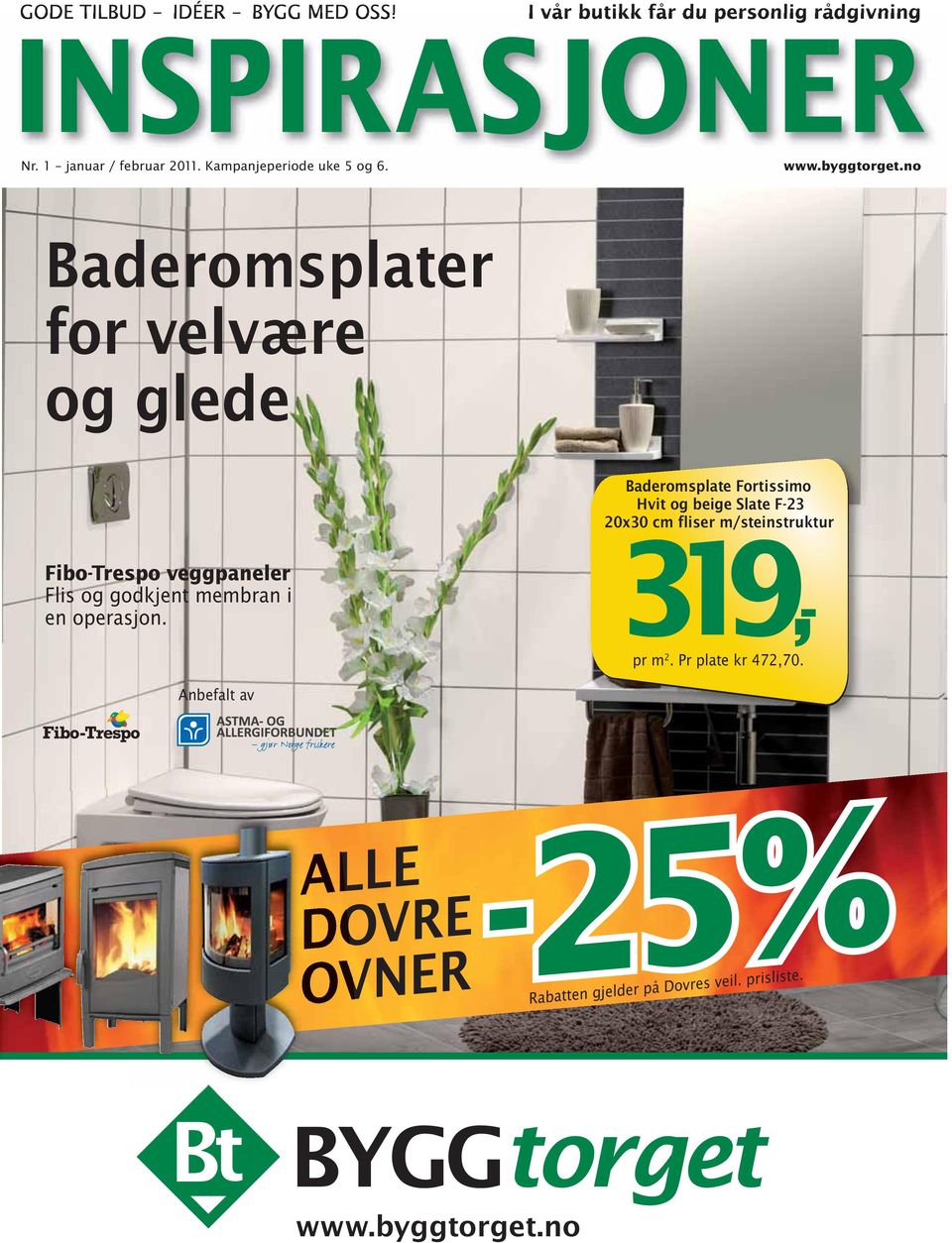 no Baderomsplater for velvære og glede Baderomsplate Fortissimo Hvit og beige Slate F-23 20x30 cm fliser