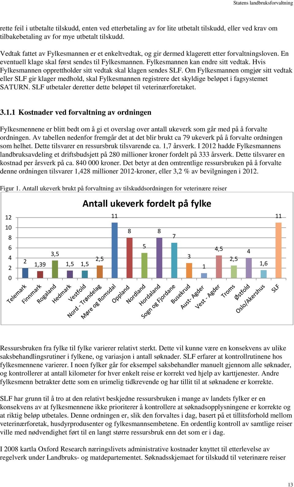 Hvis Fylkesmannen opprettholder sitt vedtak skal klagen sendes SLF.