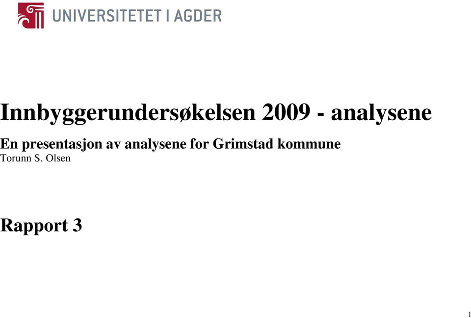 analysene for Grimstad