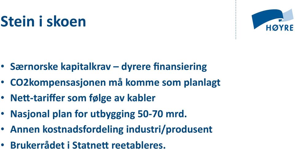 følge av kabler Nasjonal plan for utbygging 50-70 mrd.