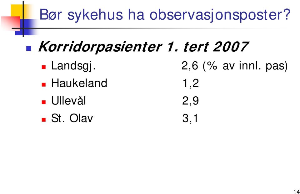 tert 2007 Landsgj. 2,6 (% av innl.