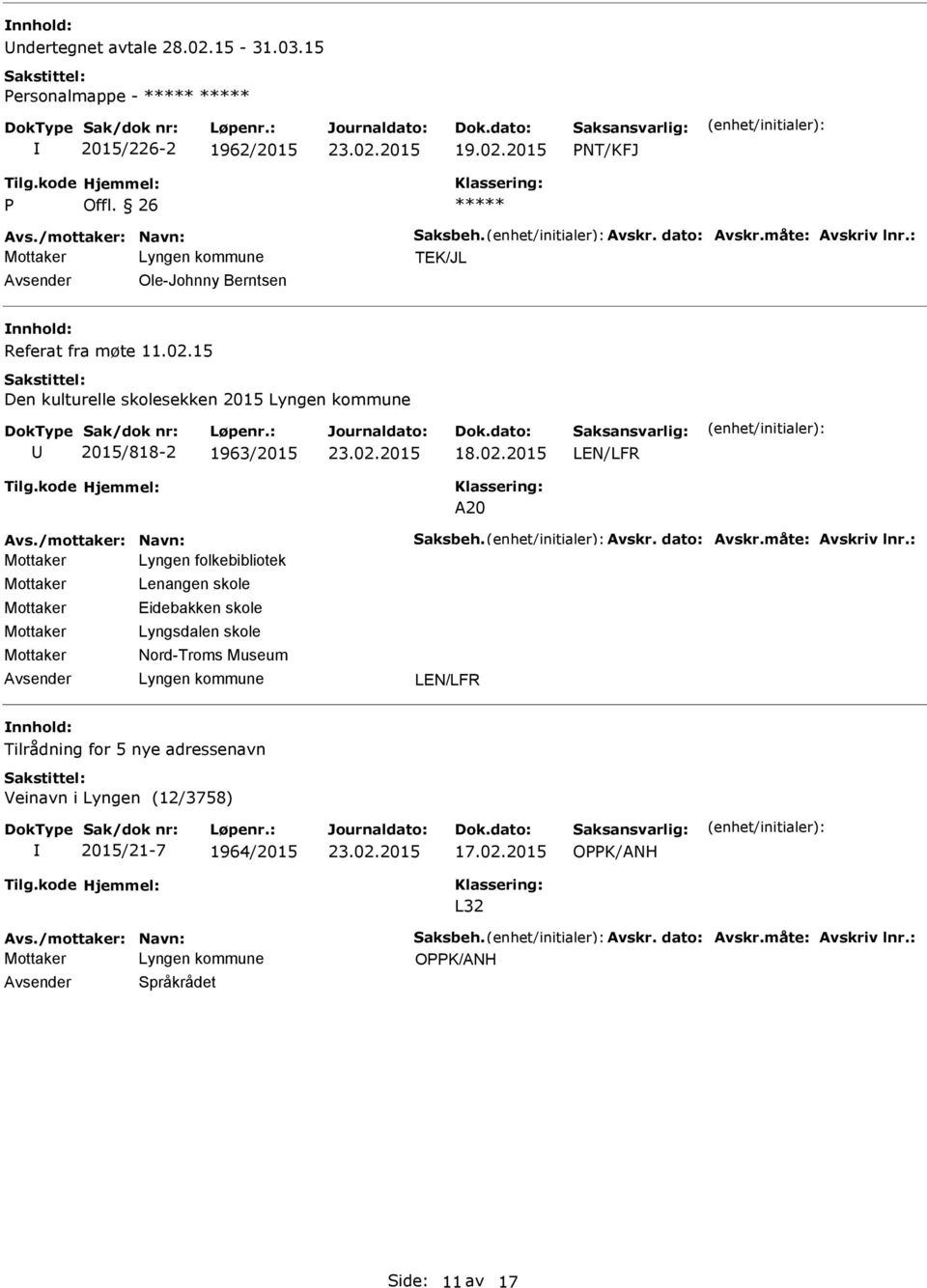 15 Den kulturelle skolesekken 2015 2015/818-2 1963/2015 18.02.