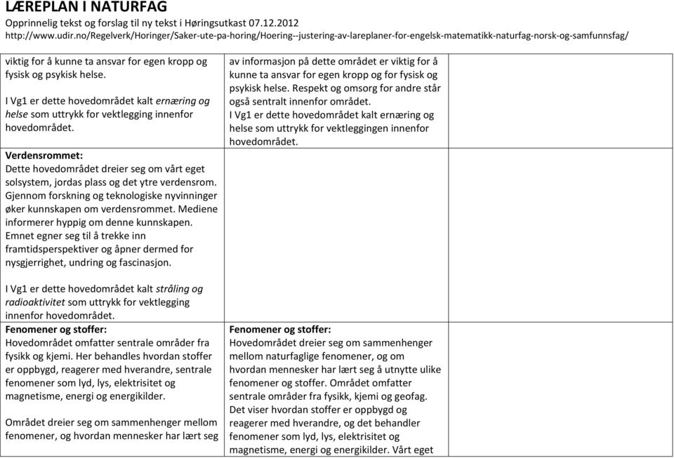 Mediene informerer hyppig om denne kunnskapen. Emnet egner seg til å trekke inn framtidsperspektiver og åpner dermed for nysgjerrighet, undring og fascinasjon.