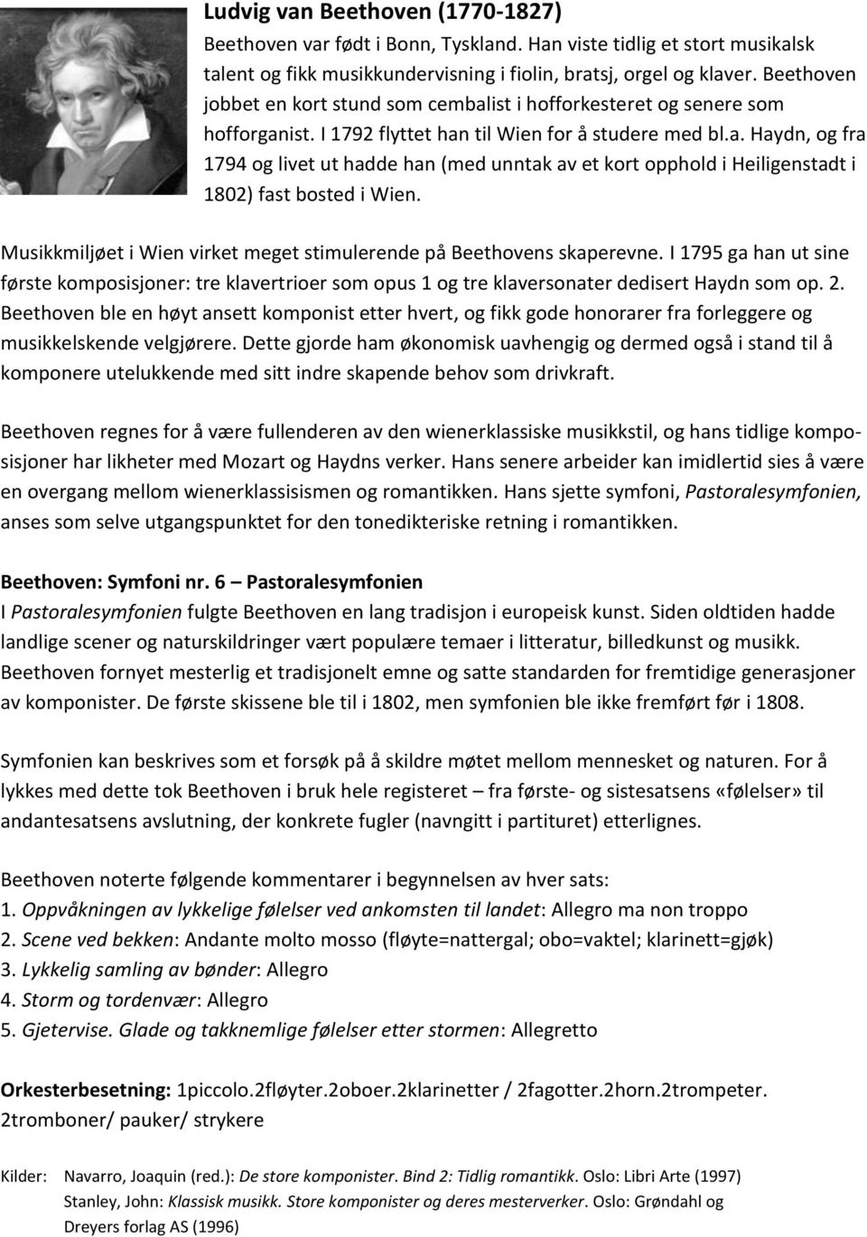 Musikkmiljøet i Wien virket meget stimulerende på Beethovens skaperevne. I 1795 ga han ut sine første komposisjoner: tre klavertrioer som opus 1 og tre klaversonater dedisert Haydn som op. 2.