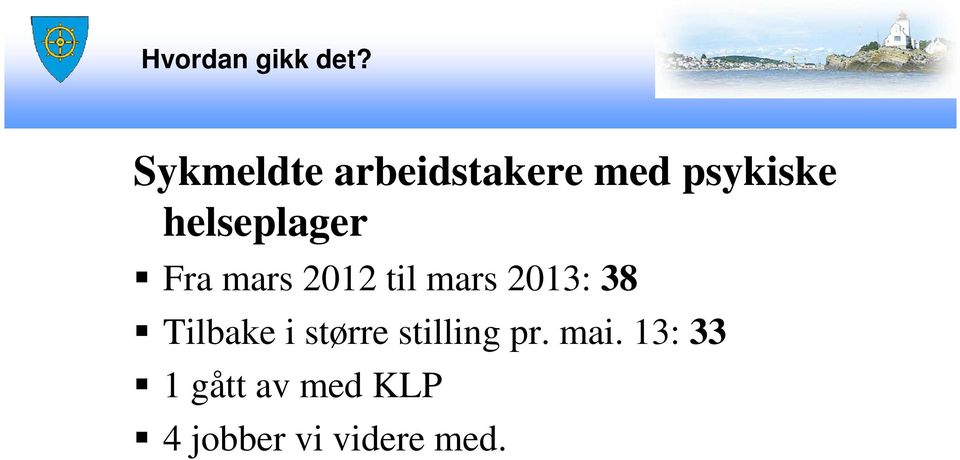 helseplager Fra mars 2012 til mars 2013: 38