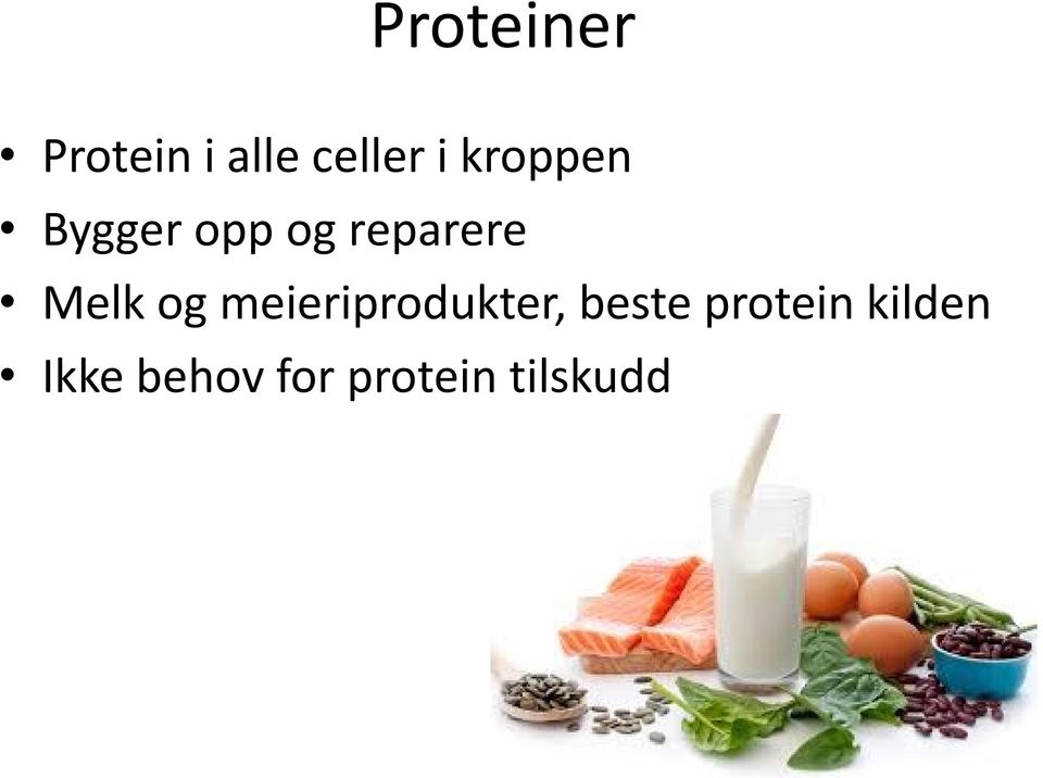 og meieriprodukter, beste protein