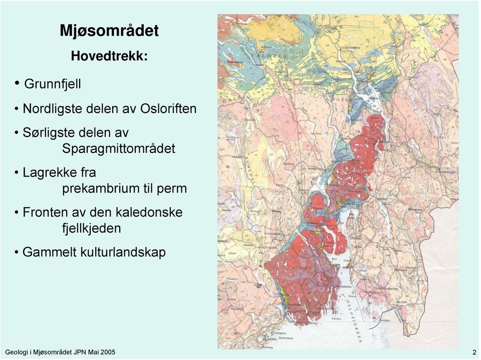 fra prekambrium til perm Fronten av den kaledonske