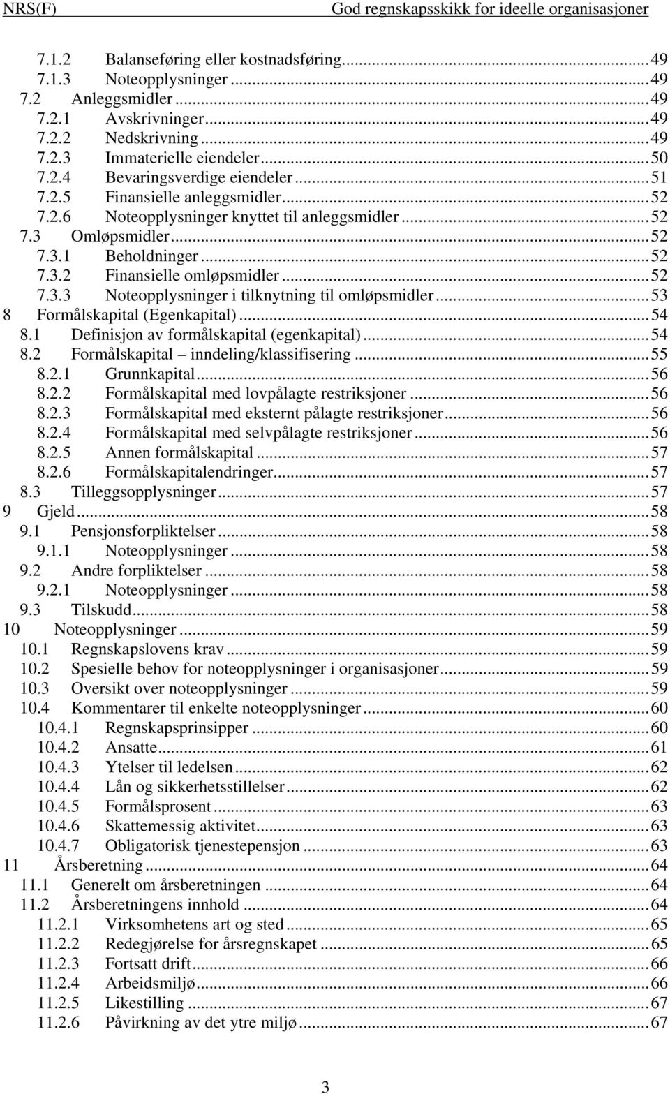 ..53 8 Formålskapital (Egenkapital)...54 8.1 Definisjon av formålskapital (egenkapital)...54 8.2 Formålskapital inndeling/klassifisering...55 8.2.1 Grunnkapital...56 8.2.2 Formålskapital med lovpålagte restriksjoner.