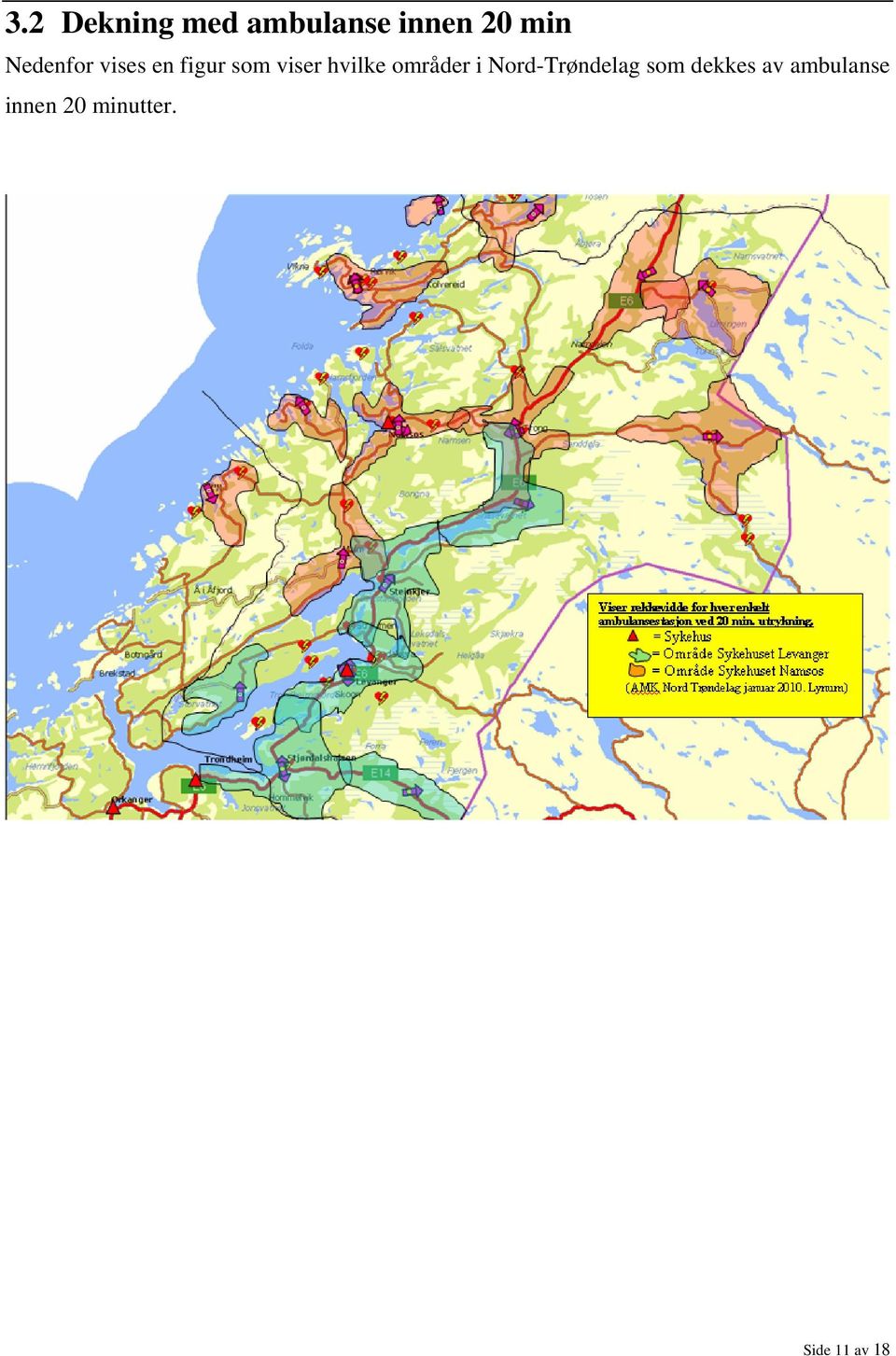 områder i Nord-Trøndelag som dekkes av