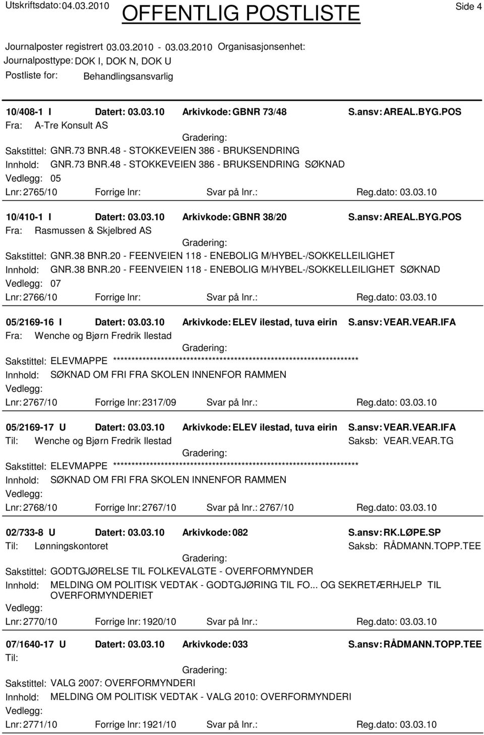 20 - FEENVEIEN 118 - ENEBOLIG M/HYBEL-/SOKKELLEILIGHET Innhold: GNR.38 BNR.20 - FEENVEIEN 118 - ENEBOLIG M/HYBEL-/SOKKELLEILIGHET SØKNAD 07 Lnr: 2766/10 Forrige lnr: Svar på lnr.: Reg.dato: 03.