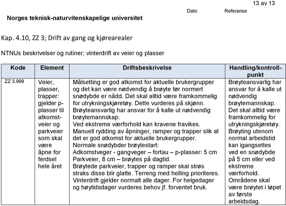 brøyte før normert snødybde er nådd. Det skal alltid være framkommelig for utrykningskjøretøy. Dette vurderes på skjønn. Brøyteansvarlig har ansvar for å kalle ut nødvendig brøytemannskap.