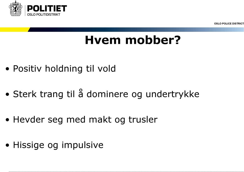 trang til å dominere og