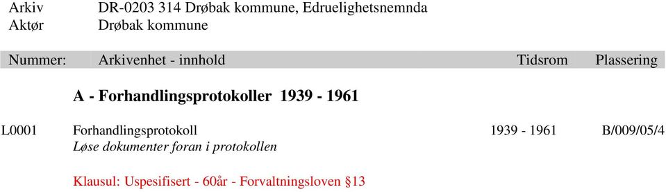 L0001 Forhandlingsprotokoll 1939-1961