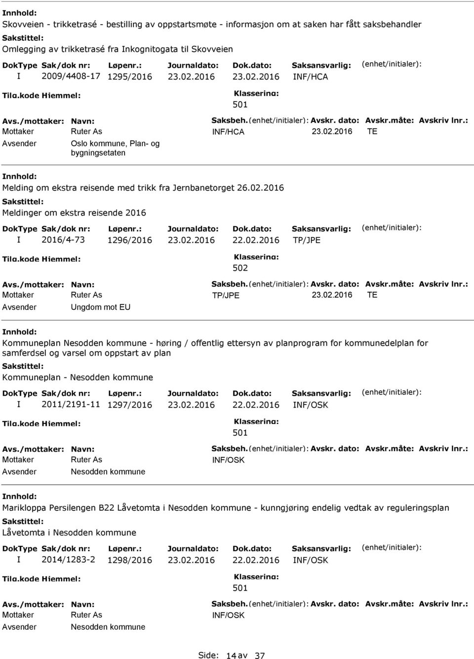 høring / offentlig ettersyn av planprogram for kommunedelplan for samferdsel og varsel om oppstart av plan Kommuneplan - Nesodden kommune 2011/2191-11 1297/2016 NF/OSK NF/OSK Nesodden kommune