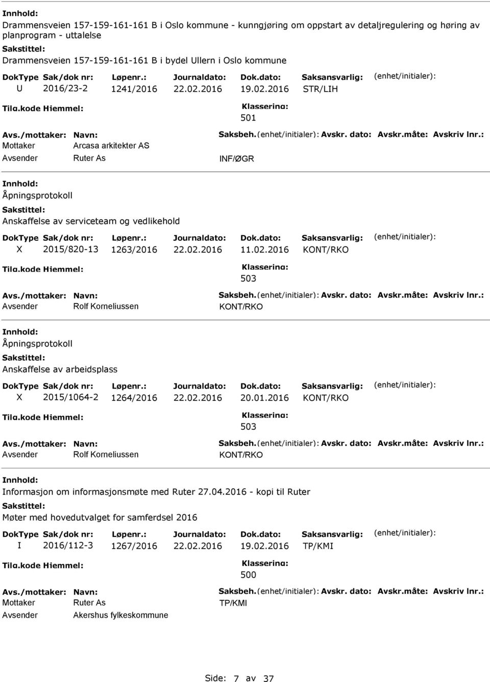 01.2016 KONT/RKO Rolf Korneliussen KONT/RKO nformasjon om informasjonsmøte med Ruter 27.04.