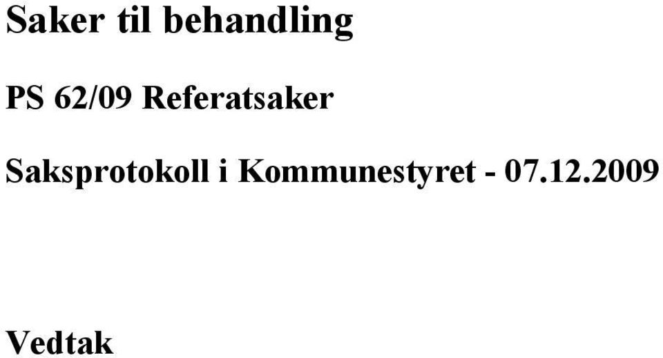 Saksprotokoll i