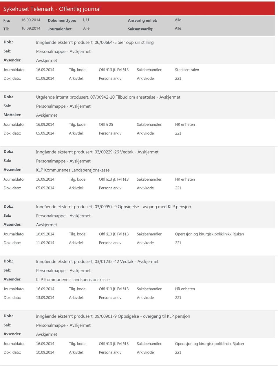 2-10 Tilbud om ansettelse - Personalmappe - Dok. dato: 05.09.