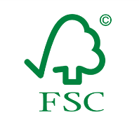 FSC merket viser at produktet er laget av tre og kommer fra et ansvarsfullt skogbruk hvor det tas hensyn til mennesker og miljø.