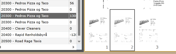 Andre MultiEdit valg Du kan endre skannerstatus for flere bilag samtidig så du kan sende de Tolk eller tilbake til Dokument import.