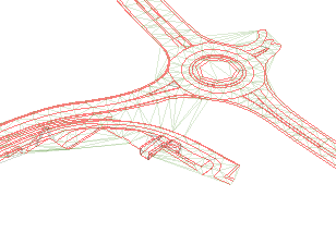 Pek på TIN og fyll ut med Fjern lange trekantsider langs ytterkant av TIN geometrien slik som vist. Pek på knappen Lagre til oppgave.