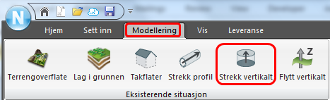 8. Stå på riktig sted i utforskeren slik som vist: Pek på mappen Modellering og Strekk vertikalt slik som vist nedenfor: 9. Fyll ut Navn, for eksempel Modellering eksist.