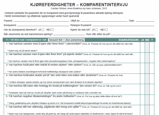 (Kort)tester i vurderingen Husk at folk med lav utdannelse skårer (betydelig) dårligere Eldre skårer dårligere enn yngre Syn/hørsel påvirker Trail A og B: husk å presisere at dette går på tid!