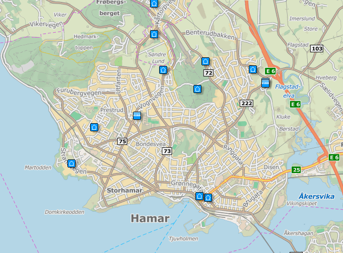 5 av 11 2.1 Nye leiligheter for salg i Hamar I Hamar er det per mars 2016 noen relevante prosjekter som ligger ute for salg på Finn.no. Prisene ligger et godt stykke over snittprisene for brukte leiligheter i kommunen.