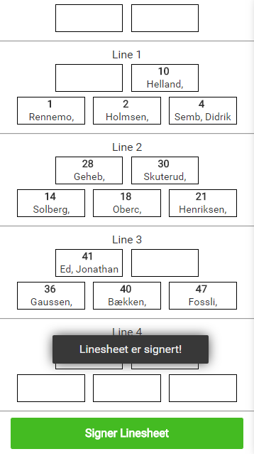 6. En bekreftelse på at signering gikk i orden