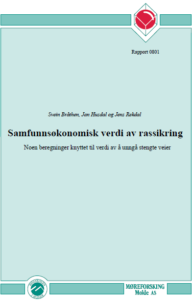 Utgangspunkt for analysen Møreforsking Molde, 2008 Samfunnsøkonomiske konsekvenser av stenging av 17 raspunkter /-strekninger i de 7 mest