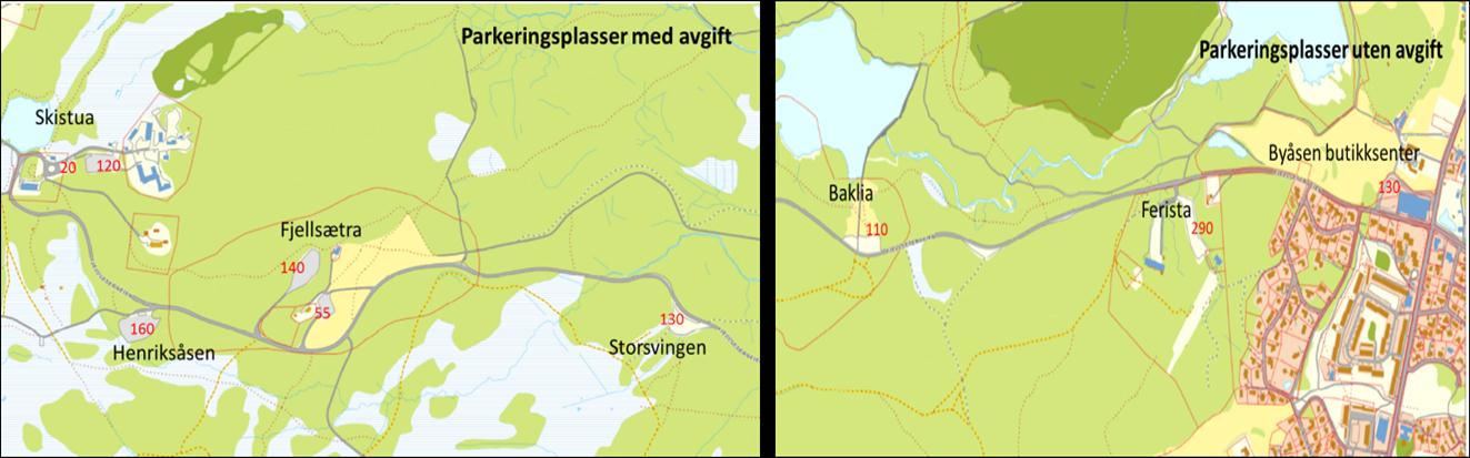 1.3 FJELLSETERVEIEN 1.3.1 Beskrivelse av Fjellseterveien Fjellseterveien er 5,1 km lang og starter ved Byåsen butikksenter på Sverresborg og avsluttes ved Skistua ved Gråkallen.