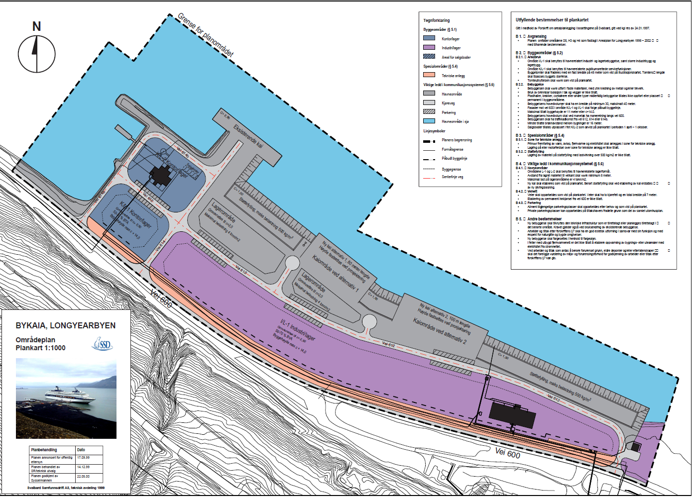 PLANPROGRAM 5 (10) Figur 2: Gjeldende områdeplan, Bykaia Longyerarbyen 2. OVERORDNEDE RAMMER 2.1 Svalbardmiljøloven Svalbardmiljøloven kapittel VI omhandler arealplanlegging i planområdene.