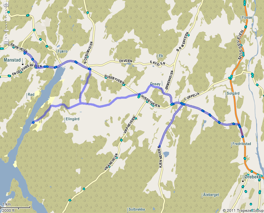 36 Turnr 548-5613 Manstad skole Manstad skole - Gaustad u,skole - Huseby - Ytterstad - Mossik - Onsøy kirke - Kjenne - Skåra Avgang 14:30