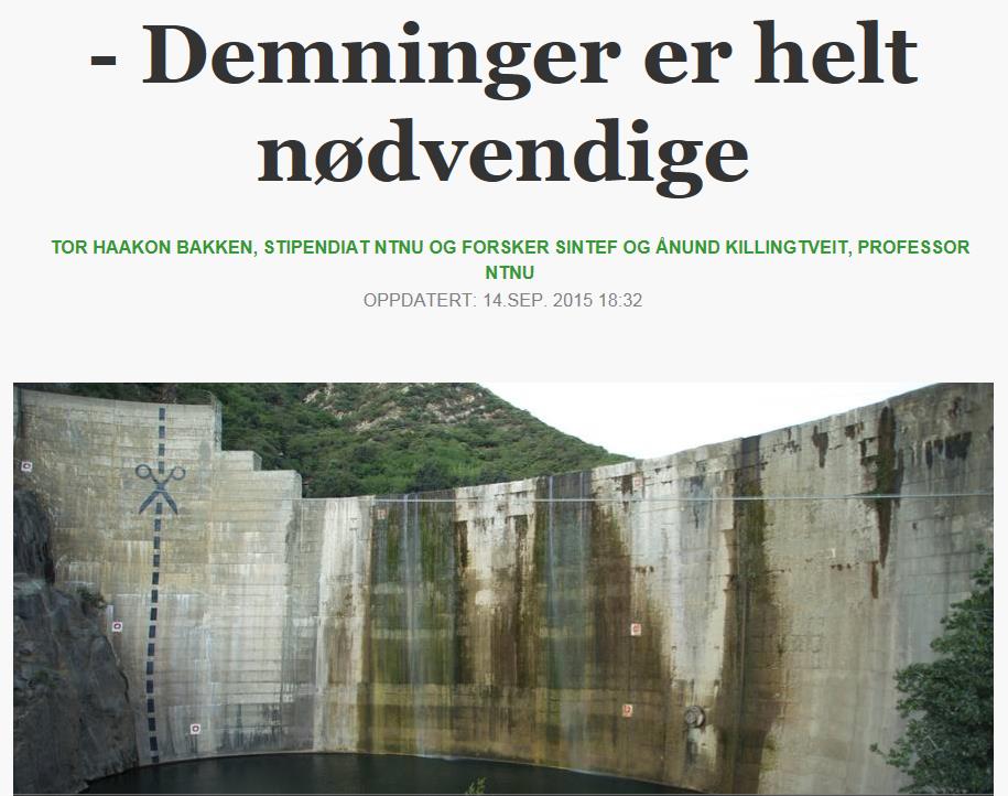 Kronikk fra EcoManage i Aftenposten 14.