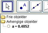 Normalfordeling med GeoGebra Vi antar at vekten av en nyfødt gutt er normalfordelt med forventningsverdi 3,6 kg og standardavvik 0,50 kg.