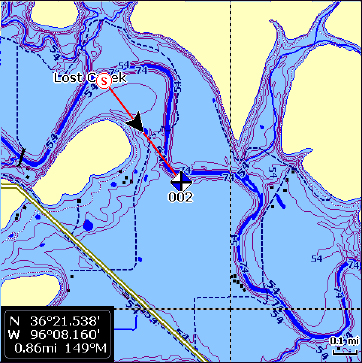 Skjermbilder Dybdekonturer Båtens lokasjon Kart/Ekkolodd skjermbilde Kart/Ekkolodd bilde (kun Elite 5 ) Består av et kart/ekkolodd splittet bilde.