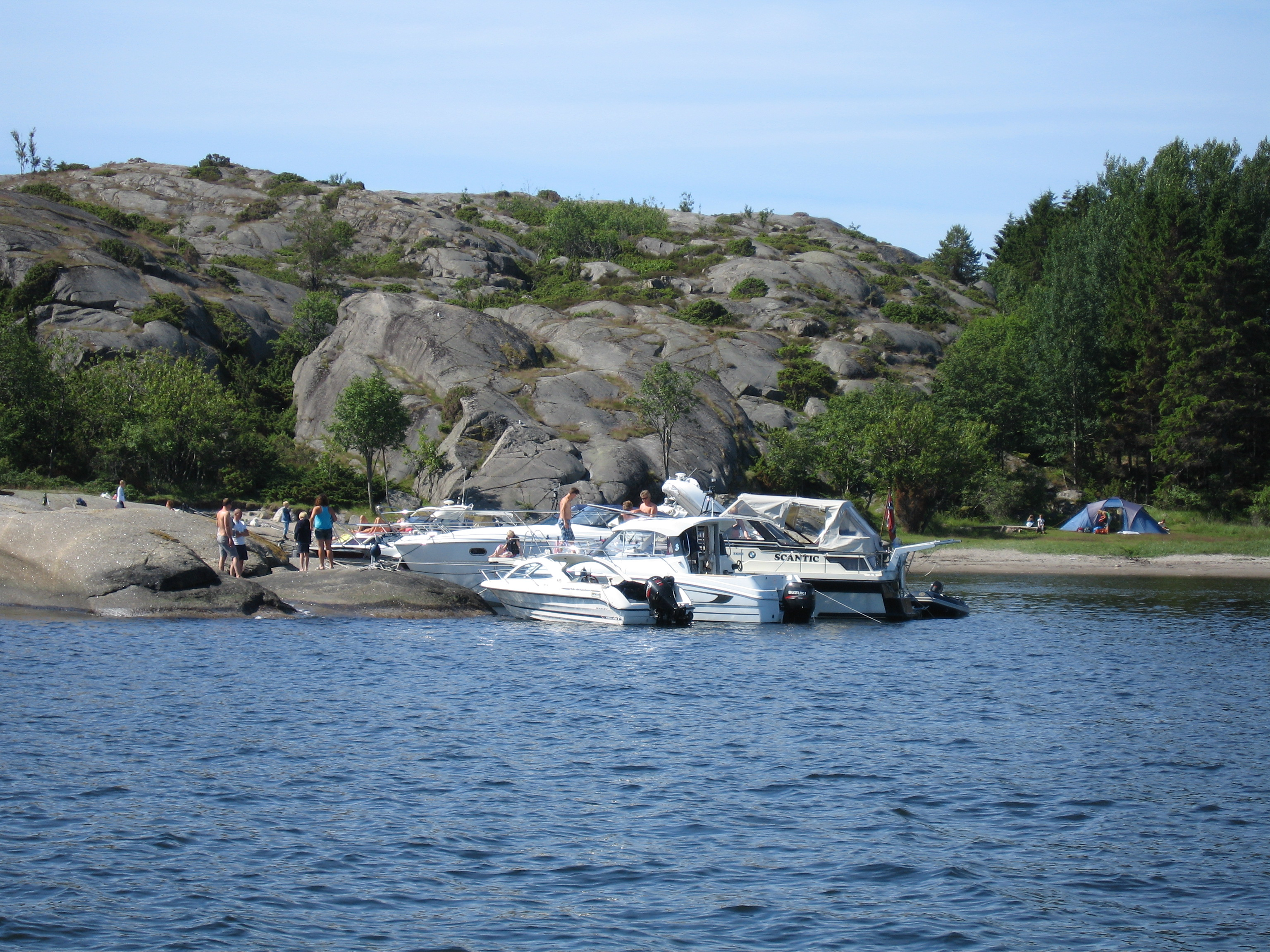 Friluftsbruk Svært populært båtutfartsområde Deler er også