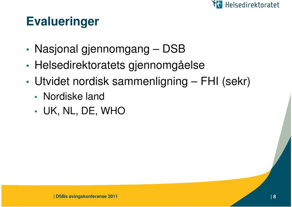 nordisk sammenligning FHI (sekr) Nordiske