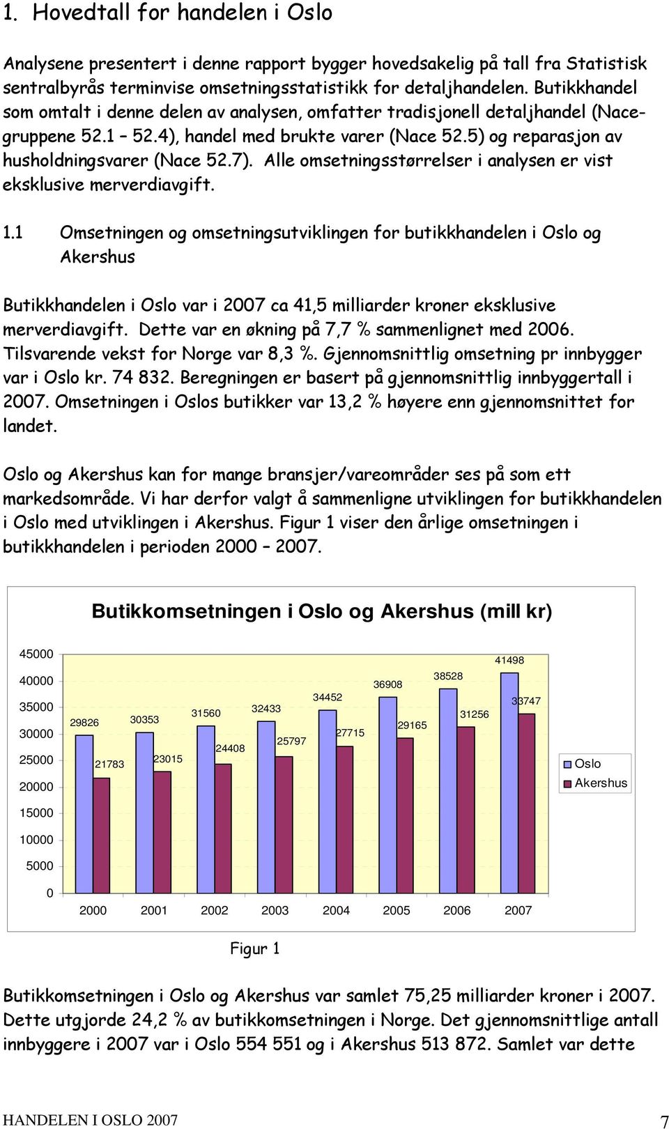 Alle omsetningsstørrelser i analysen er vist eksklusive merverdiavgift. 1.