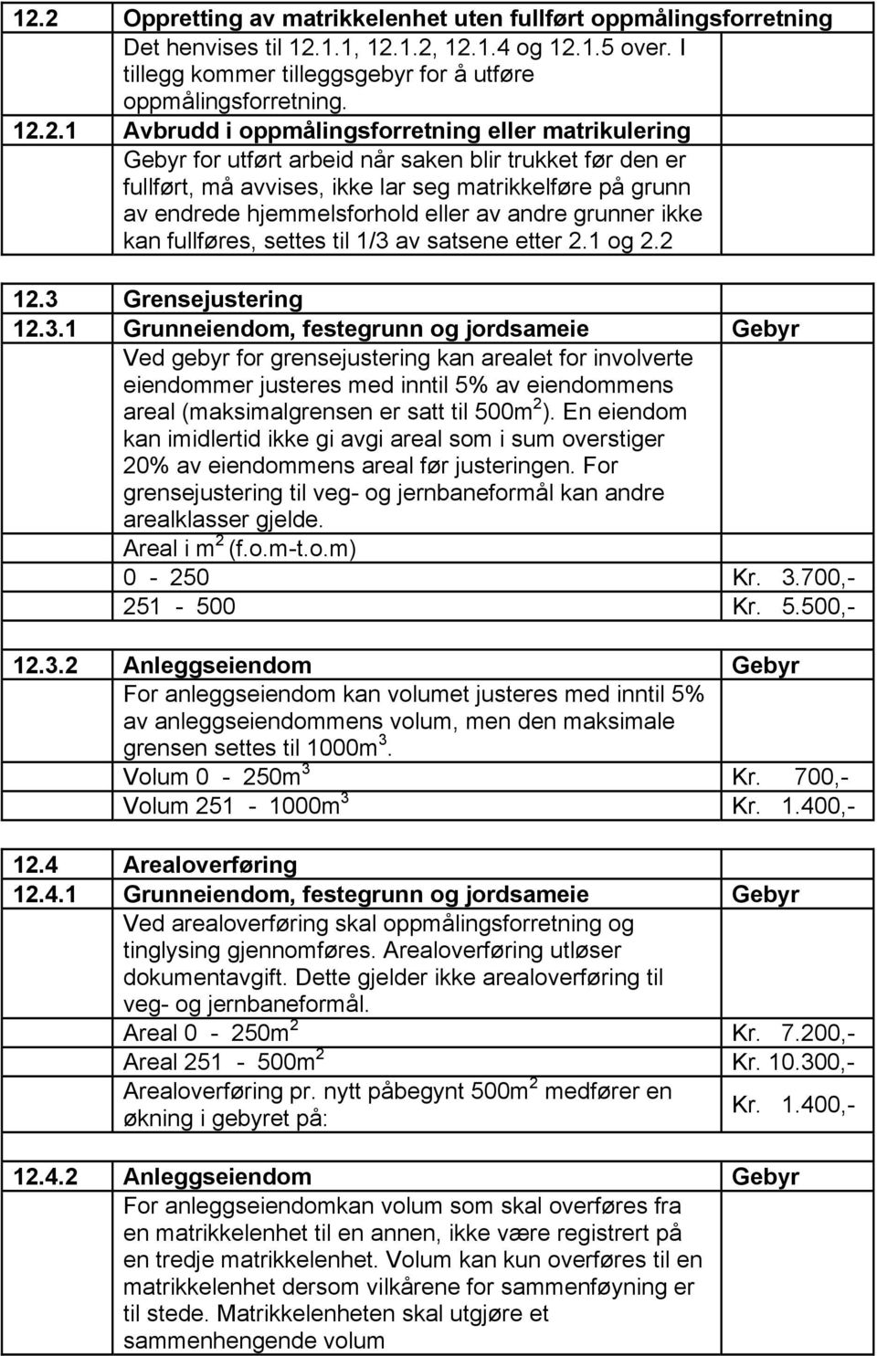 av andre grunner ikke kan fullføres, settes til 1/3 