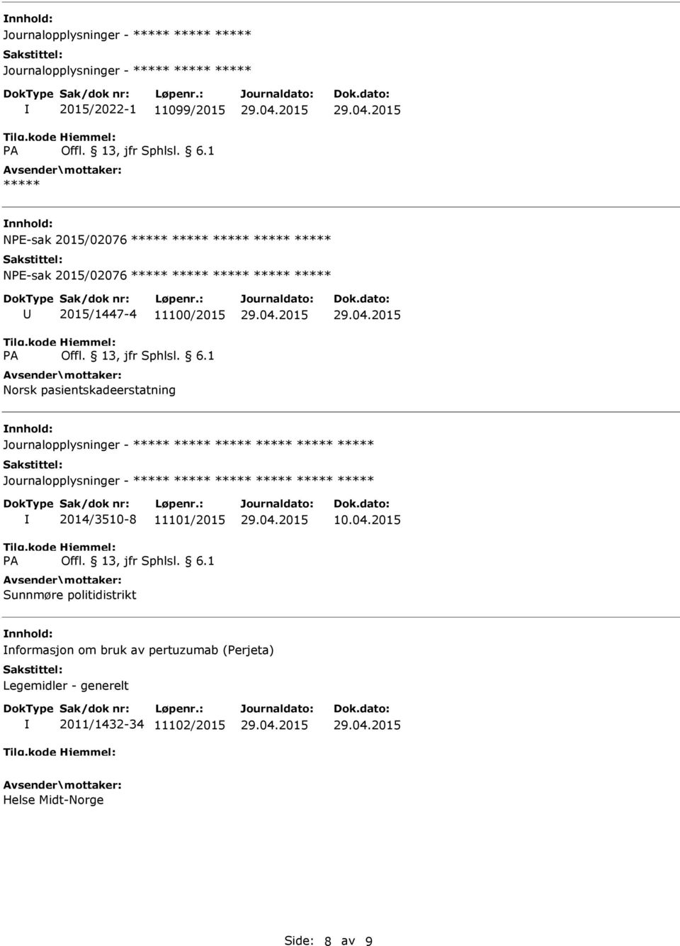 2014/3510-8 11101/2015 Sunnmøre politidistrikt 10.04.