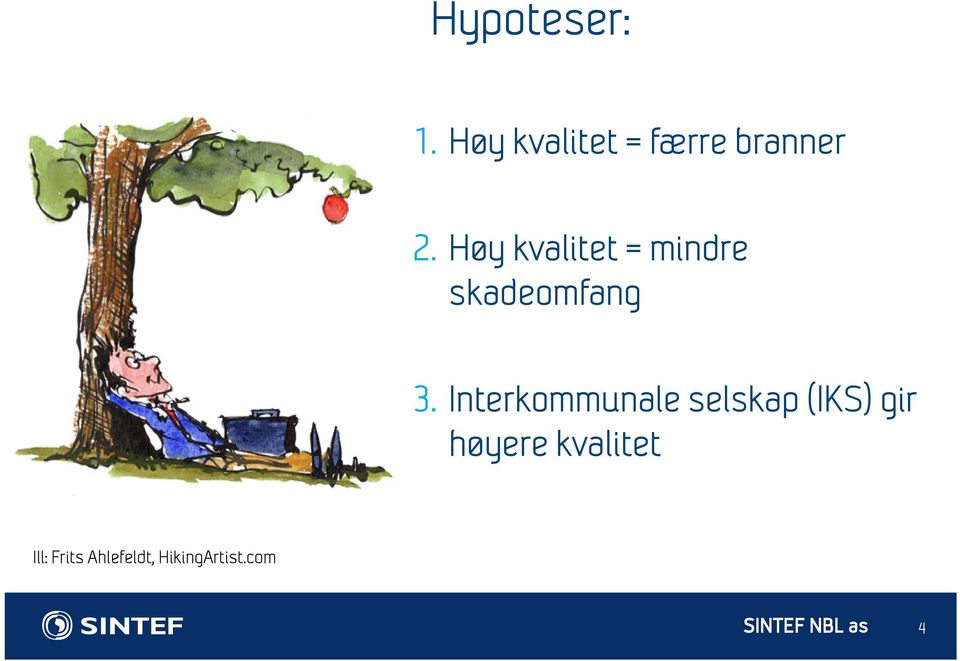 Høy kvalitet = mindre skadeomfang 3.