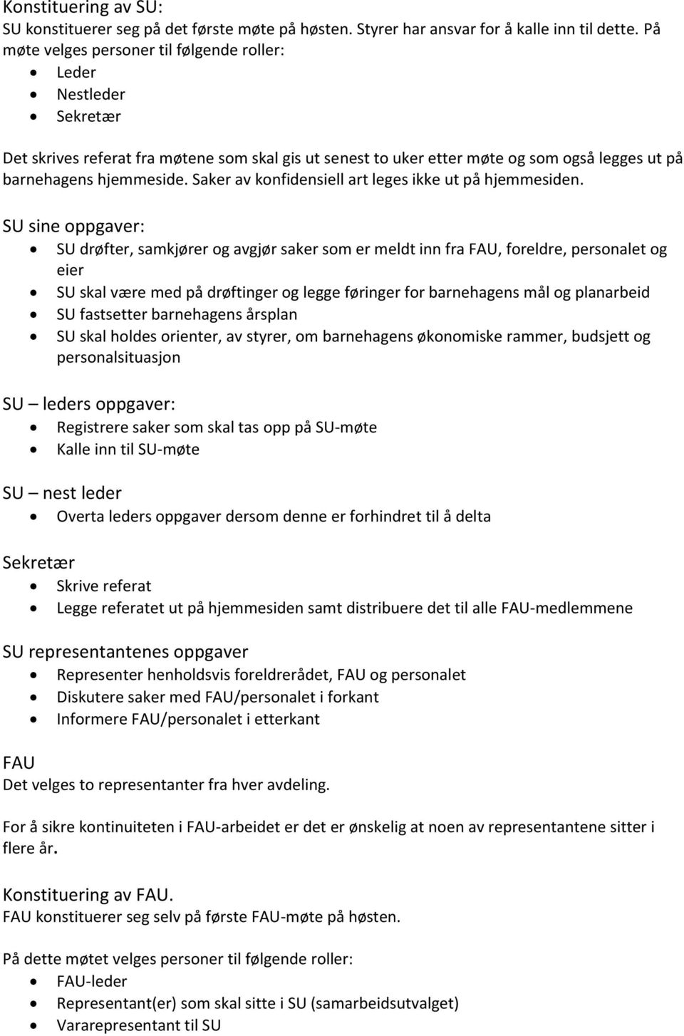 SU/FAU-representant i Liakroken barnehage - PDF Free Download