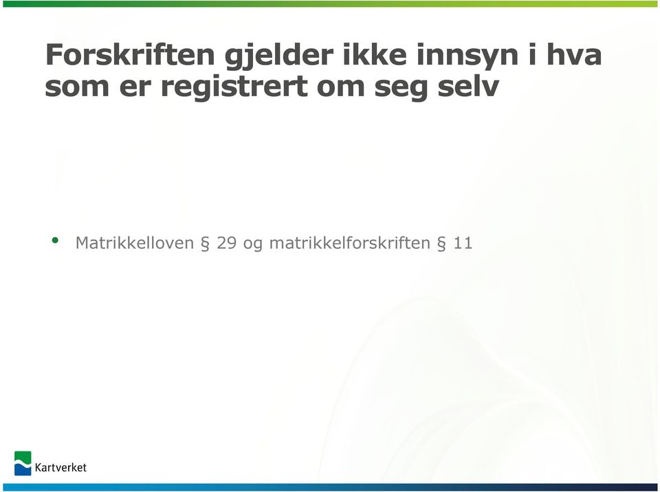 registrert om seg selv